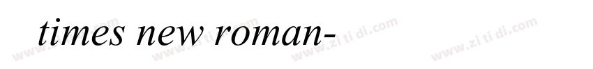 宋体 times new roman字体转换
